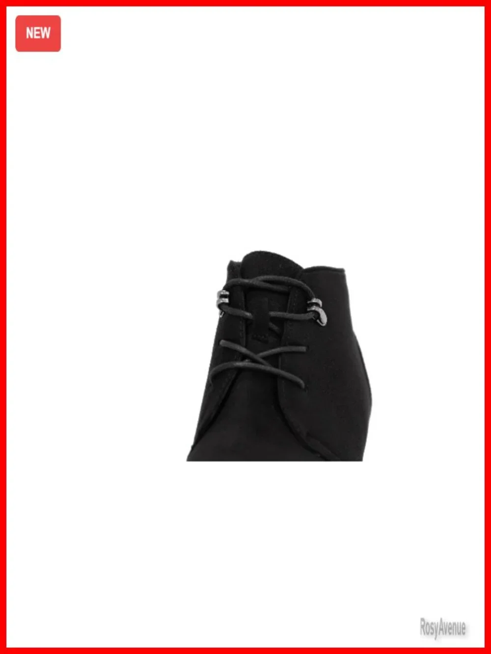 Lace-up Round Toe Low Heel Ankle Bootie with Side Zipper